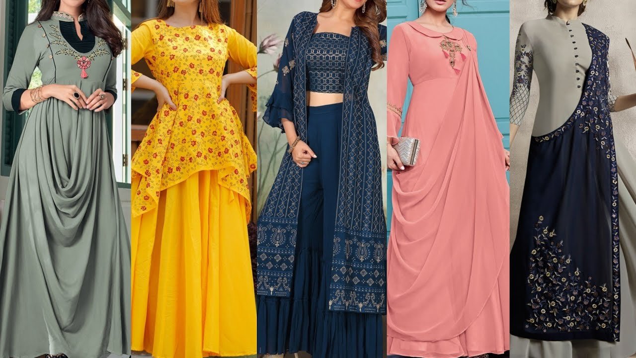Stylish Party Wear Indo Western Dresses For Girls | Unique Gown Designs  2020 | New Dresses Designs